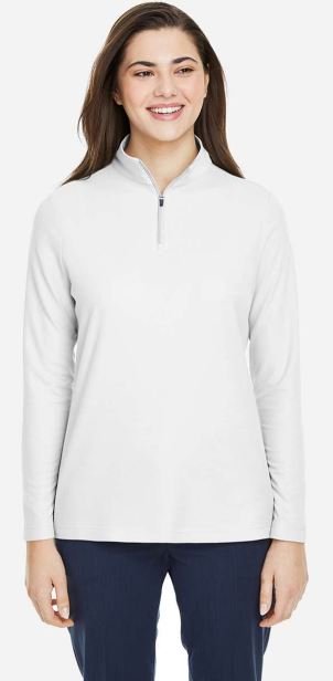 Ladies ChromaSoft Pique Quarter Zip